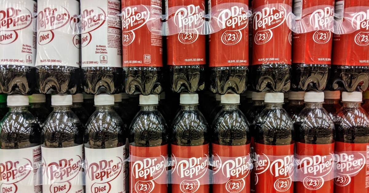 bottles of Dr. Pepper